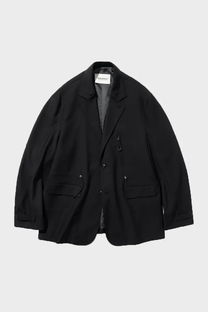 Black Ae Uniform-Style Tailored Blazer 1