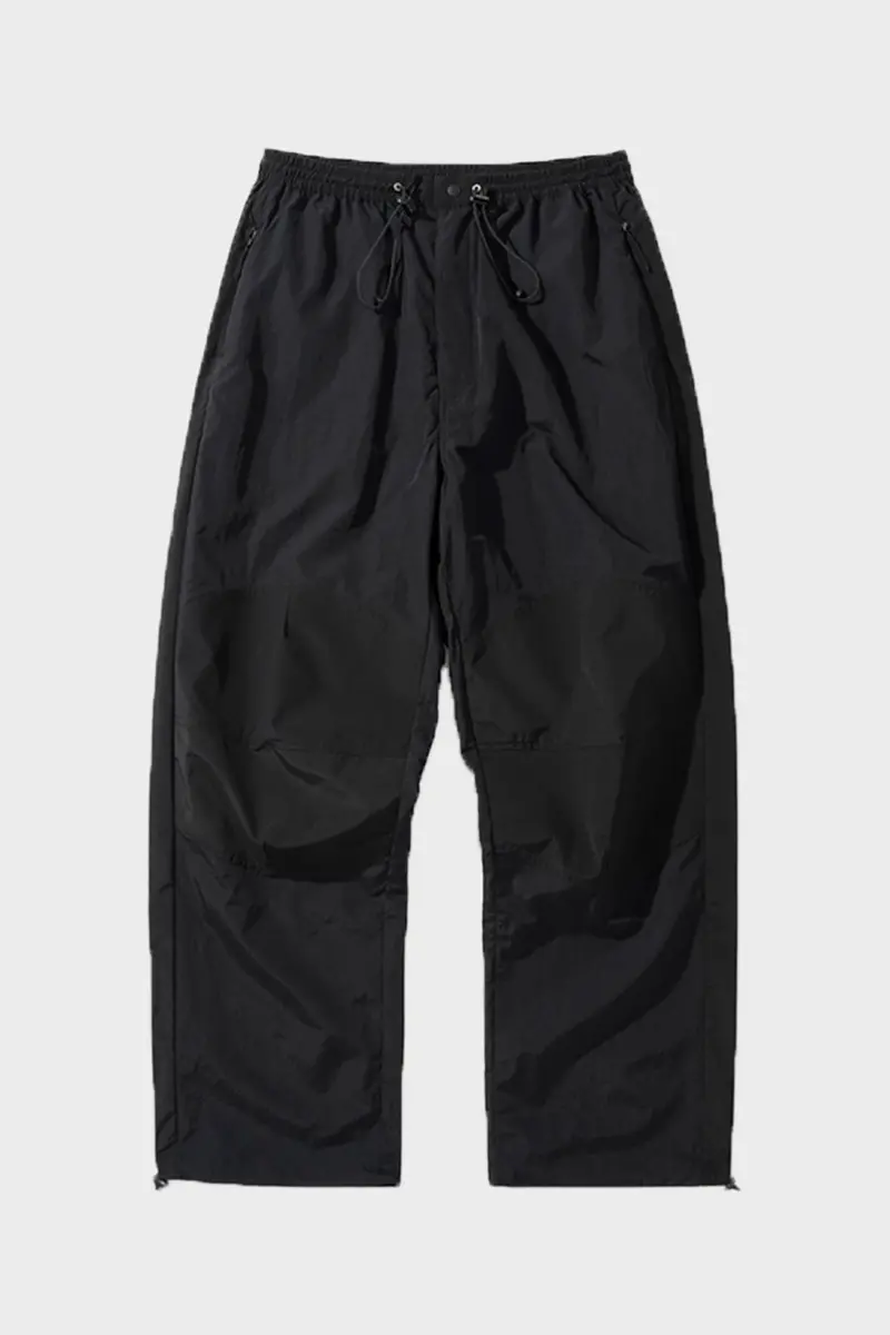 Black Relaxed-Fit Training Pants 1