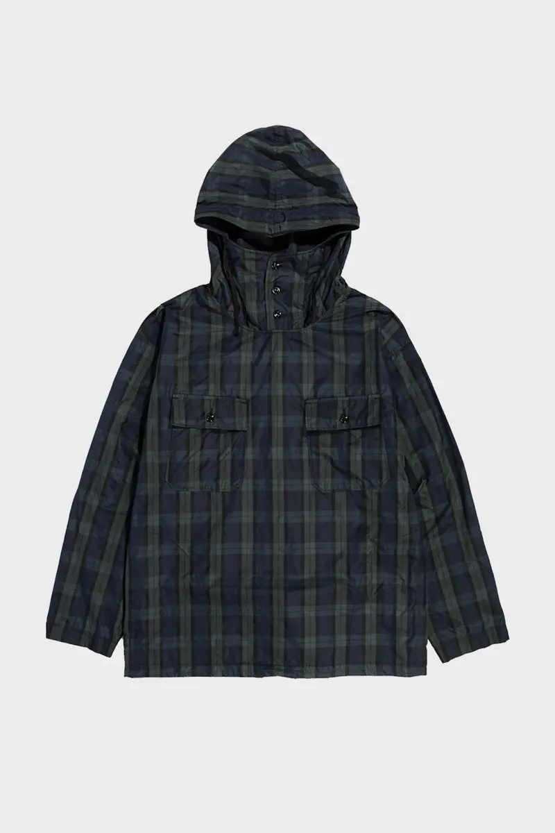 Blackwatch Crushed Taffeta Cagoule Shirt – Retro-Inspired Shell Top 1