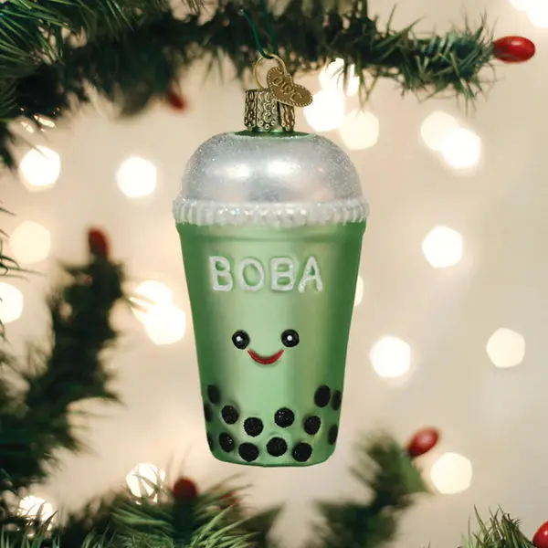 Bobo Tea Cup Ornament – Playful Ceramic Holiday Charm 1