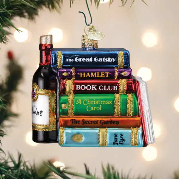 Book Club Ornament – Literary-Themed Christmas Keepsake 1
