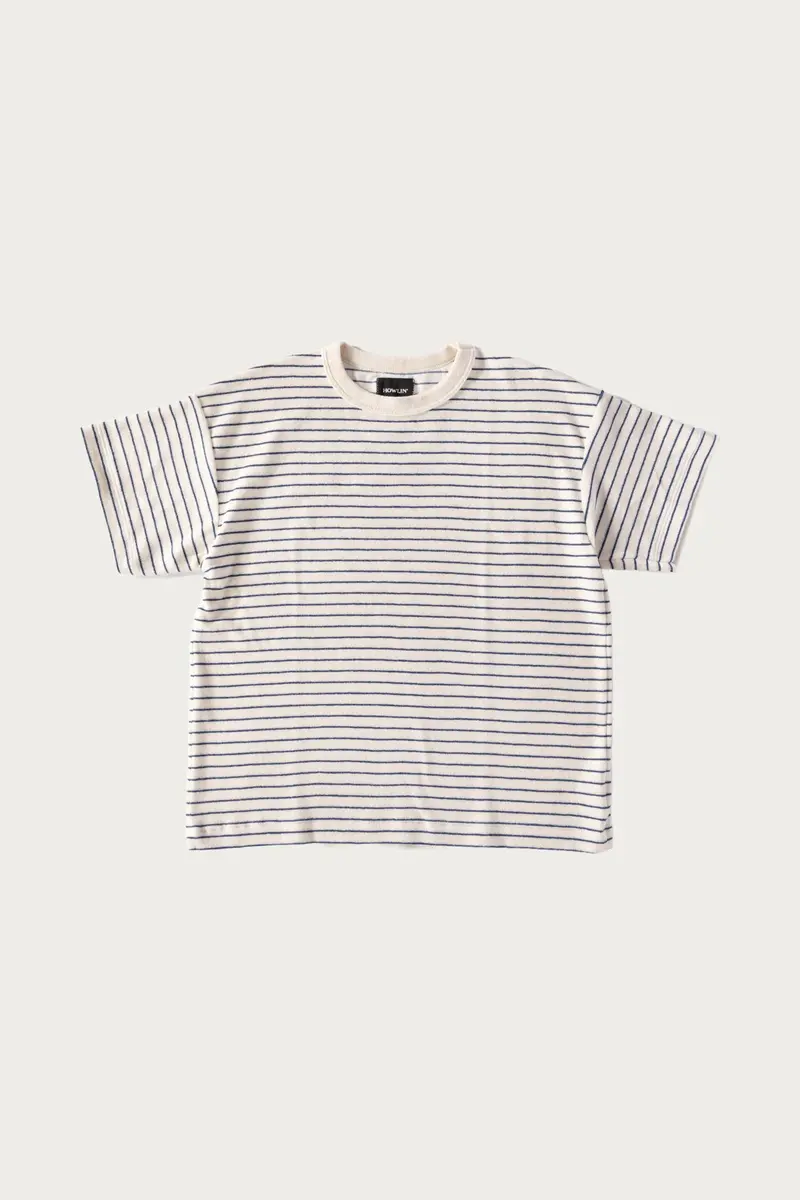 Boxy Freedom Tee – Blu-Ish Washed Denim Shade 1