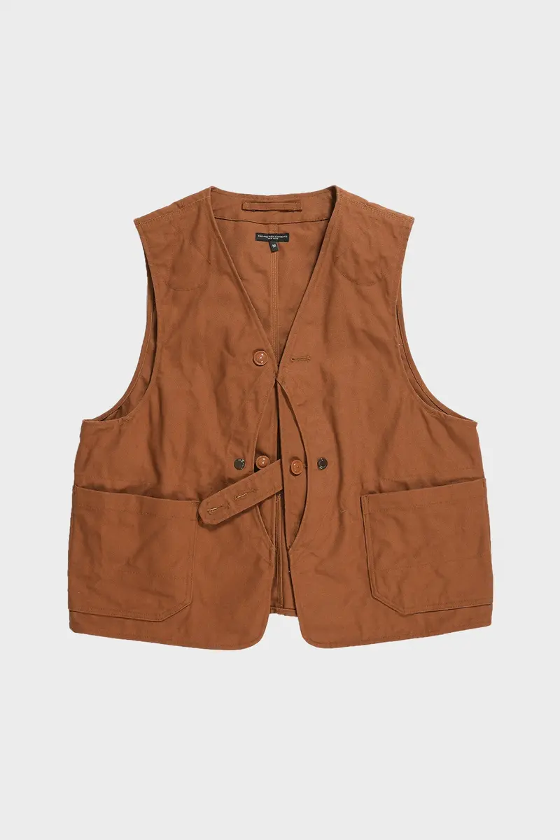 Brown 12Oz Duck Canvas Upland Quilted Vest 1