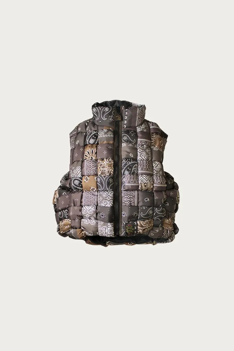 Brown Bandanna Nylon Keel Weave Vest 1