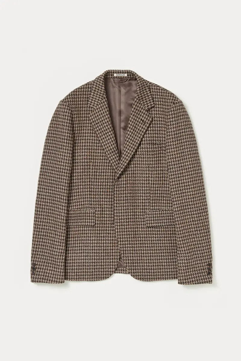 Brown British Wool Tweed Overshirt Jacket 1