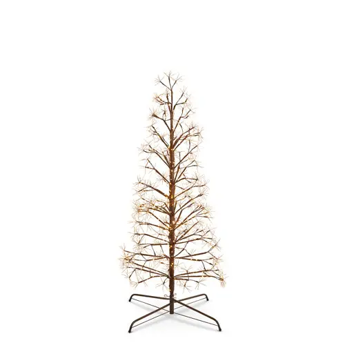 Brown Fairy Light Pod Trees – Three-Size Decorative Led Tree Set 2