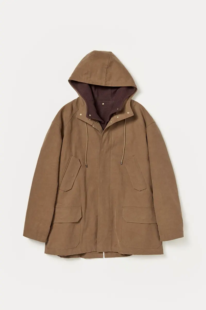 Brown Washed Heavy Canvas Liner Jacket 1