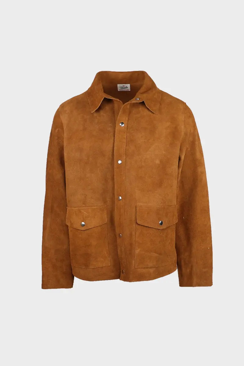 Brown Welder-Style Work Jacket 1