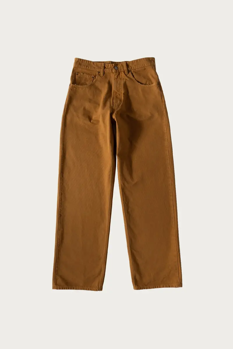 Burnt Orange Canvas Trousers 1
