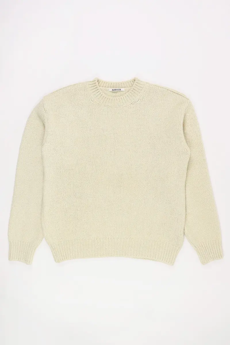 Camel-And-Silk Wool Blend Knit Pullover – Peach-Tone Mix 1