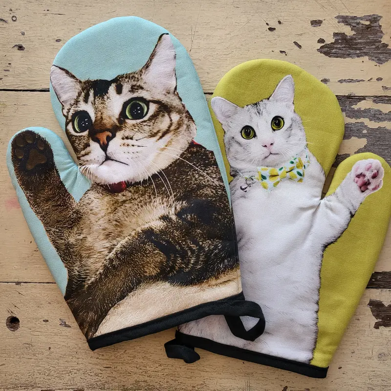 Cat Socrates Kitchen Oven Mitt 1
