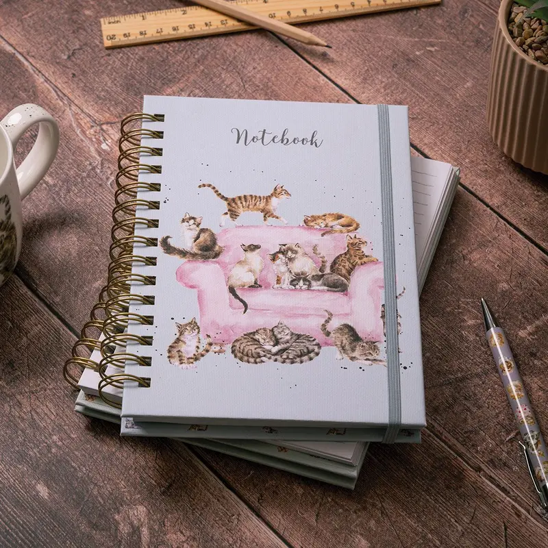 'Cattitude' Spiral-Bound Lined Journal 1