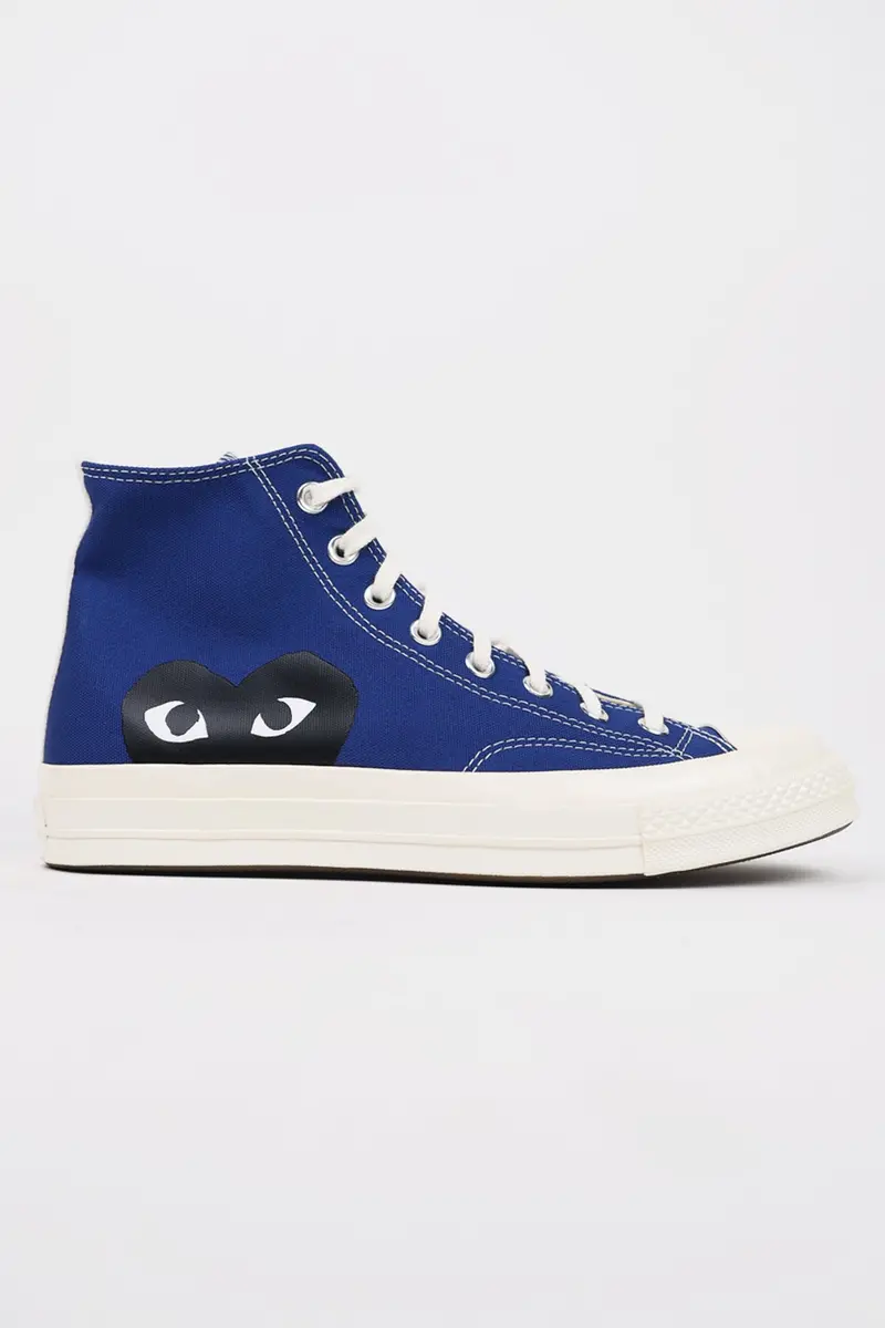 Cdg Play X Converse Chuck Taylor All Star High – Navy Blue 1
