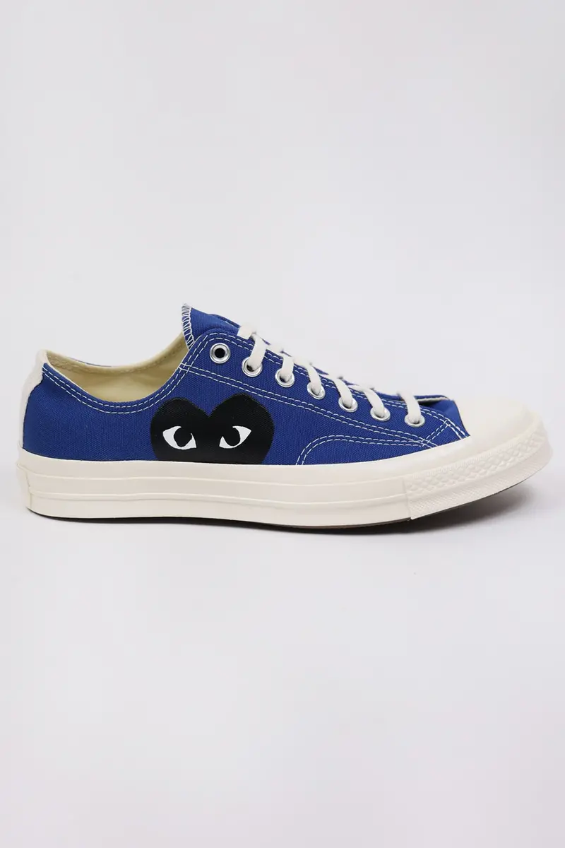 Cdg Play X Converse Chuck Taylor Low Top – Navy Blue 1
