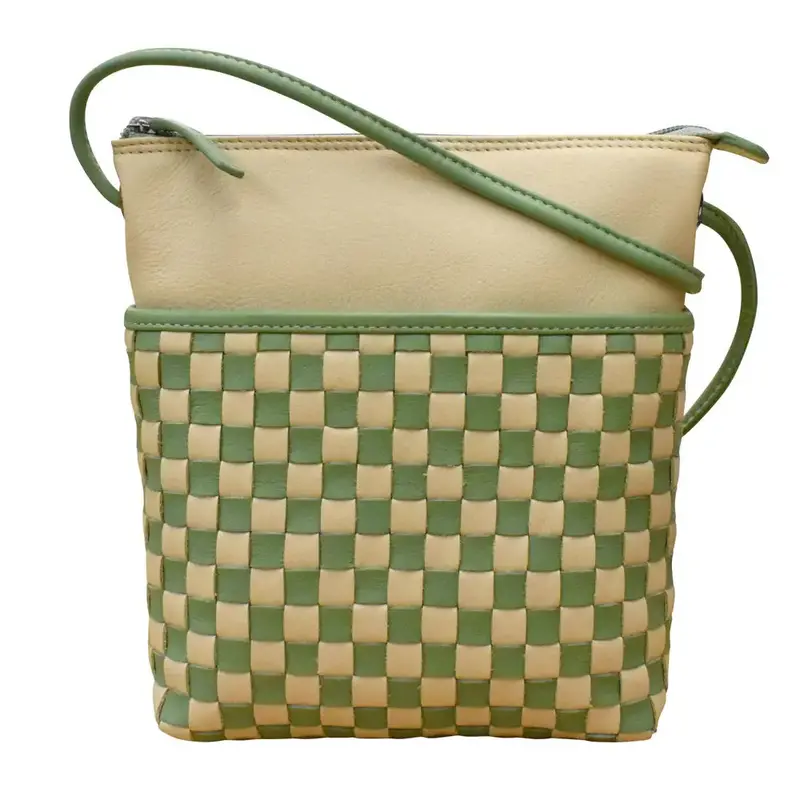 Checkerboard Print Midi Satchel 2