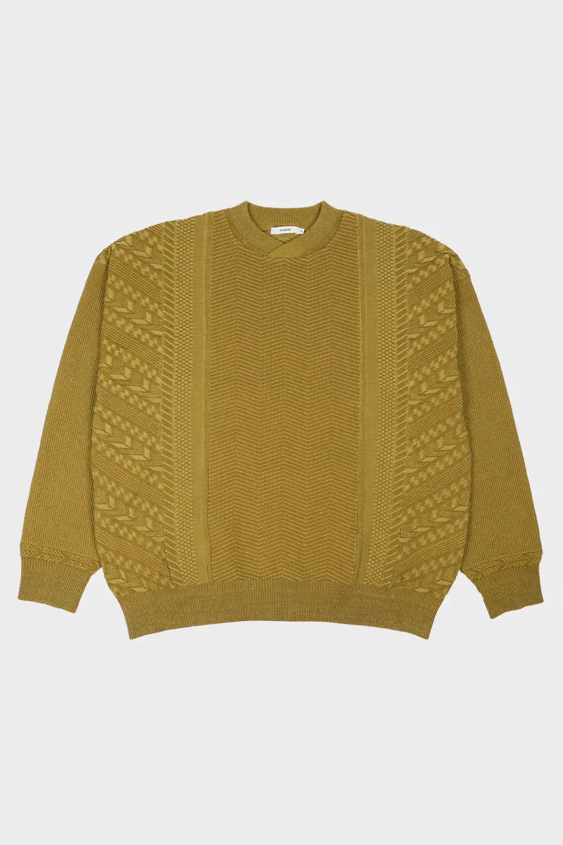 Citron-Hued Hanadoki Knit Top 1