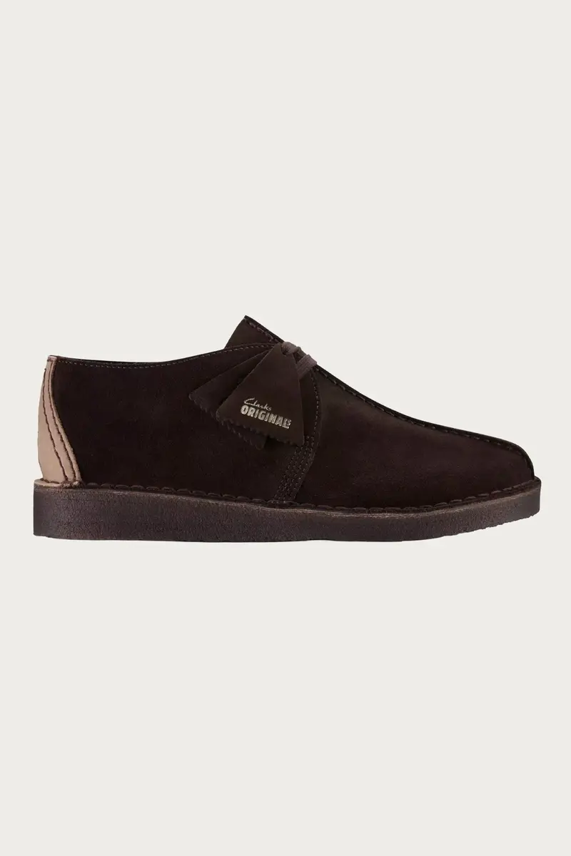 Clarks Desert Trek Dark Brown Casual Shoe 1