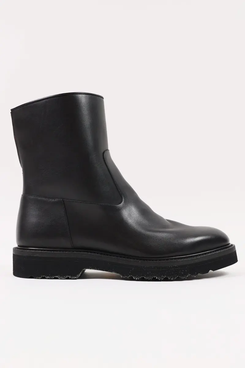 Classic Black Leather Ankle Boots 1