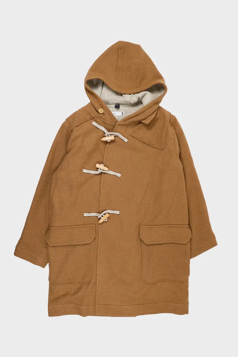 Classic Camel Duffle Coat – Double-Breasted Wool Style 1