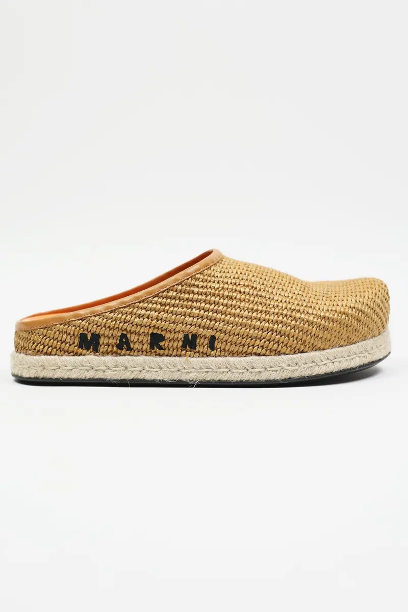 Classic Woven Sabot Clog In Natural Tan 1