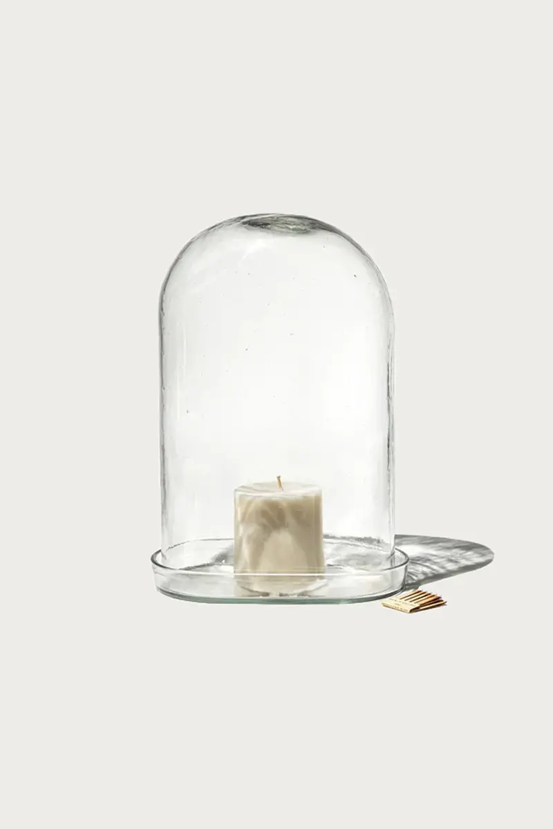 Clear Glass Display Dome – Elegant Curio Showcase 1
