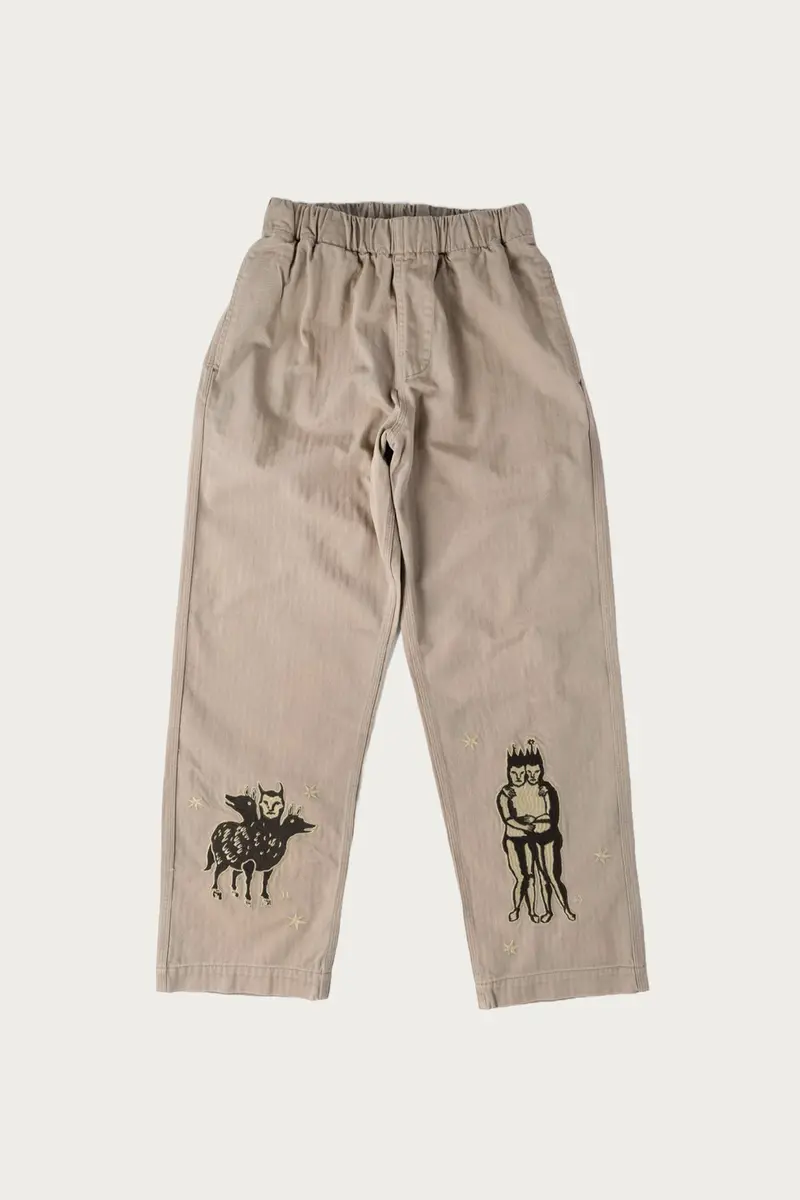 Creature Grey Relaxed-Fit Trousers 1