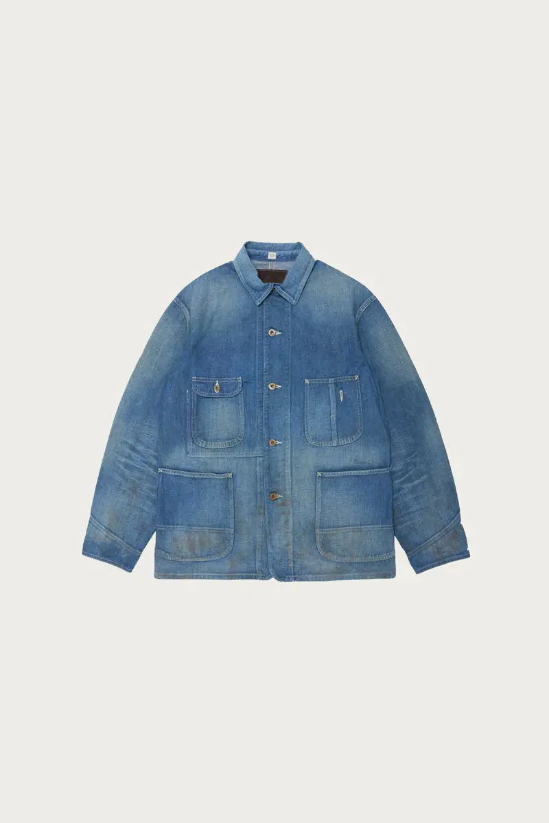 Damaged Indigo Coverall With Chinstrap – Lot 716 1