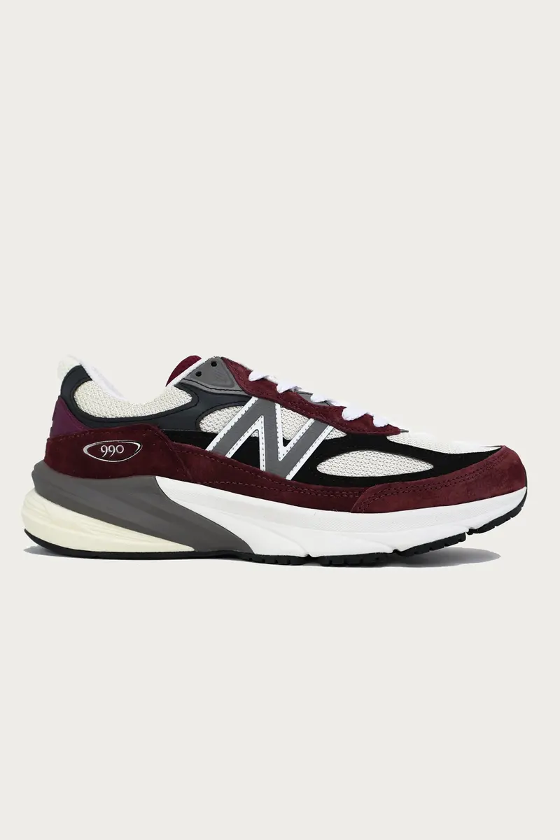 Dark Ember And Cream 990V6 Sneakers 1