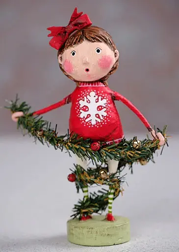 Deck The Halls Holiday Figurine By Lori Mitchell 1