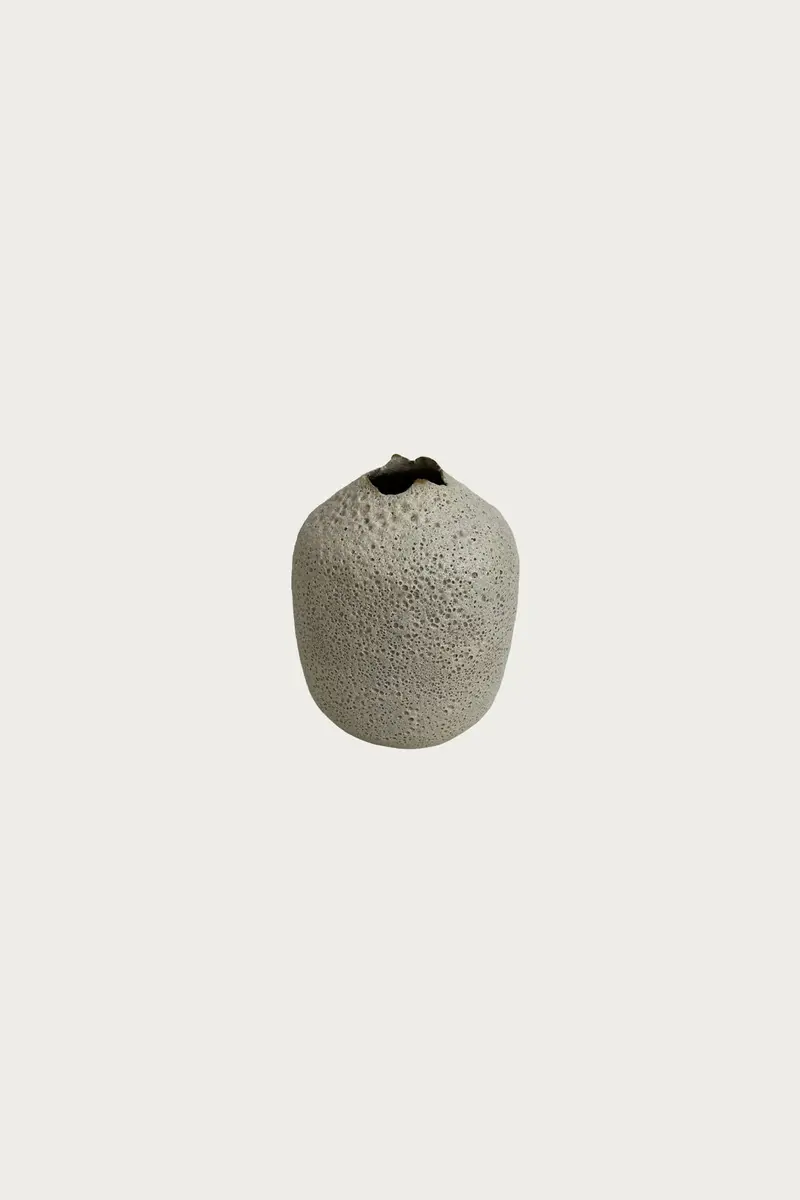 Deia Moon-Glazed Small Ceramic Globe 1