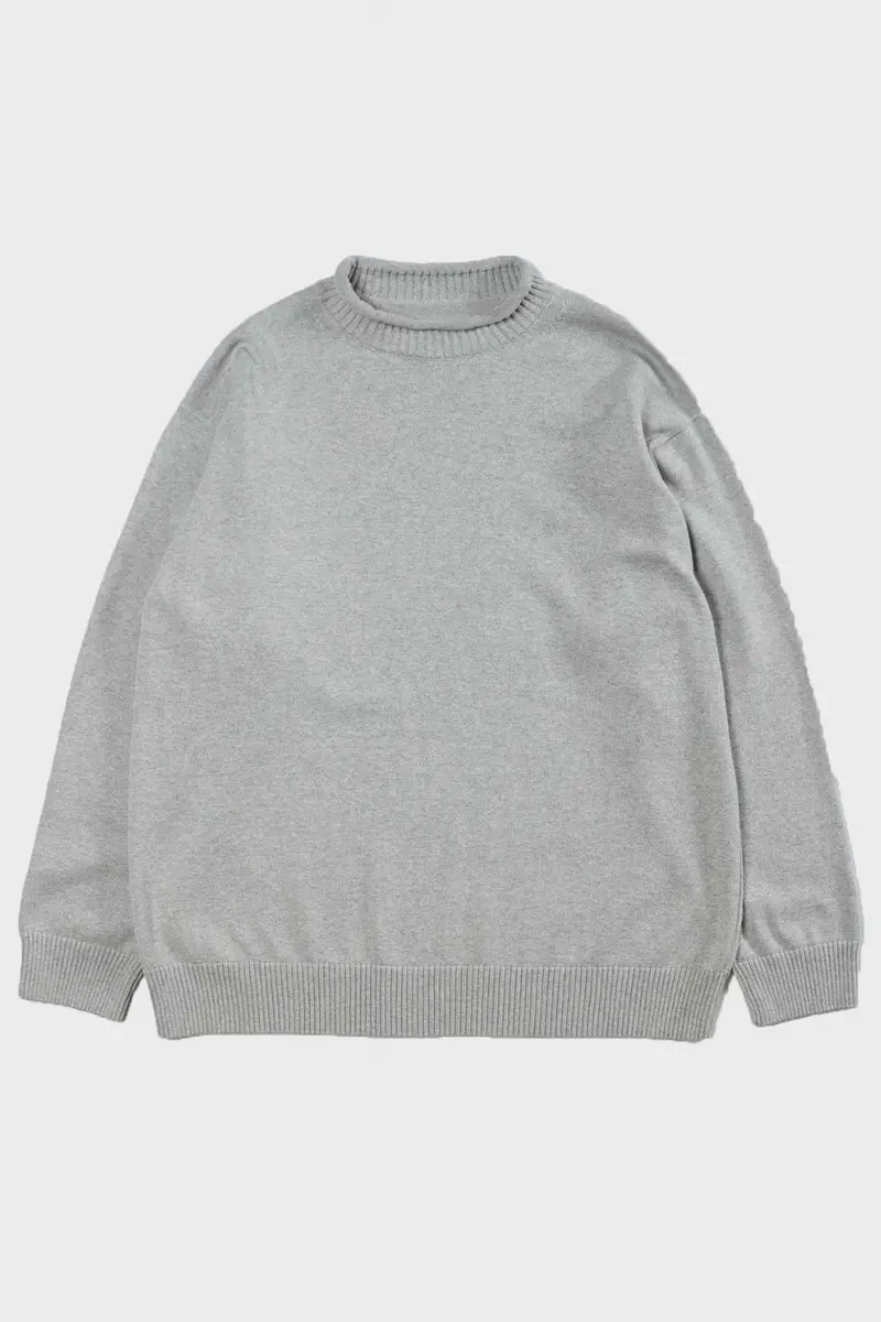 Dock Textured Sweater In Grey Melange 1