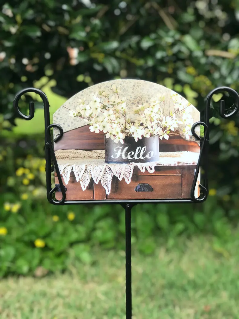 Dogwood Tree Garden Welcome Sign 1