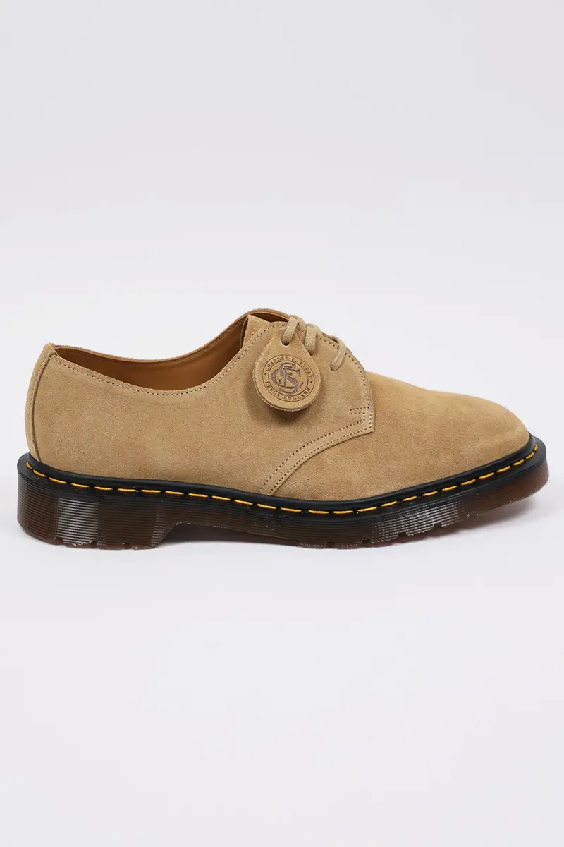 Dr. Martens 1461 Boot In Almond Beige Buck Suede 1