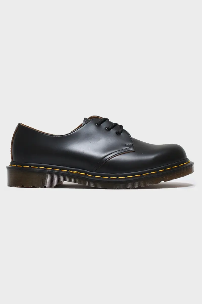 Dr. Martens 1461 Shoe – Handcrafted In England, Black Quilon 1