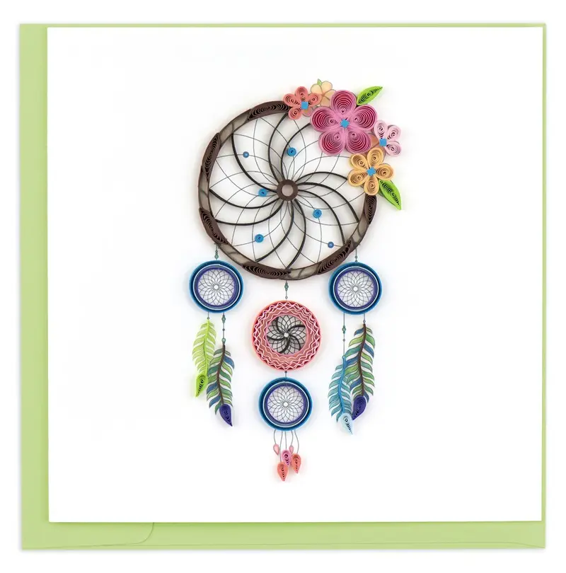 Dreamcatcher Quilled Art Greeting Card 1