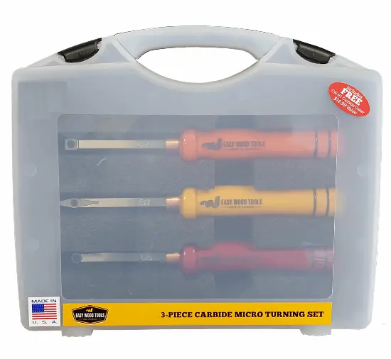 Easy Wood Ewt-12021 3-Piece Carbide Micro Woodturning Tool Set 1