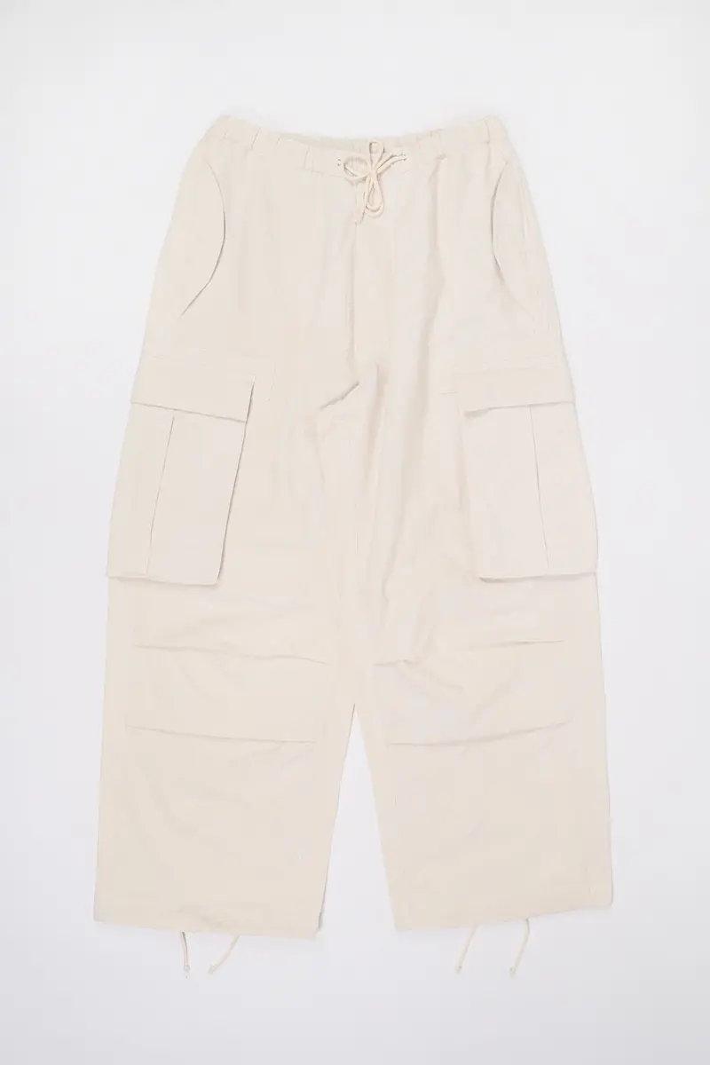 Ecru Slub Peace Pants – Soft, Sustainable Lounge Trousers 1