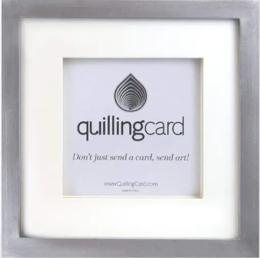 Elegant Silver Shadowbox Frame For Quilled Paper Art 1