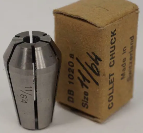 Emco Unimat E-16 Precision Collet – 11/64" Swiss-Made Lathe Accessory, Nos 1