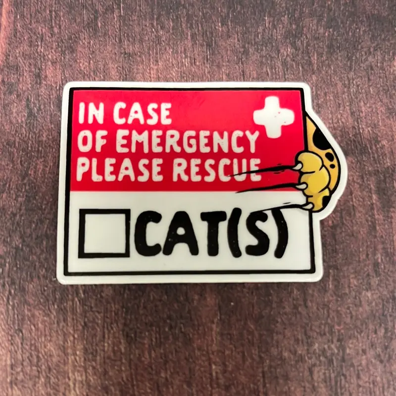 Emergency Cat Alert Decal 1