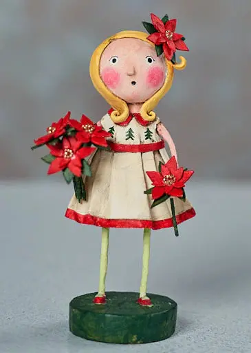 Etta Poinsettia Holiday Sculpture By Lori Mitchell 1