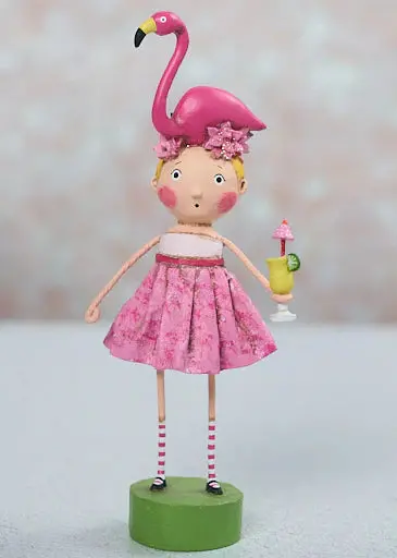 Fia Flamingo Figurine – Lori Mitchell Whimsical Design 1