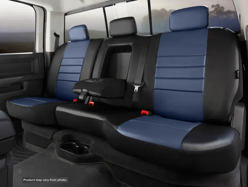 Fia Sl62-70 Blue Leather-Look Rear Seat Cover — Custom-Fit Simulated Leather For Sl60 Series 1