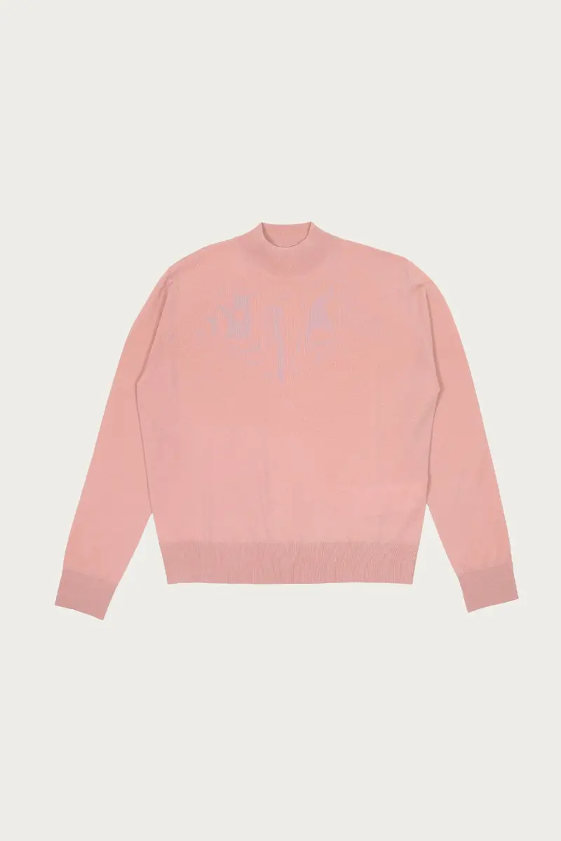 Fine Wool Turtleneck Sweater – Antique Rose 1