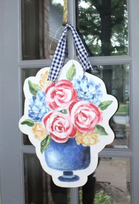 Floral Bouquet Wreath For Front Door Decoration 1