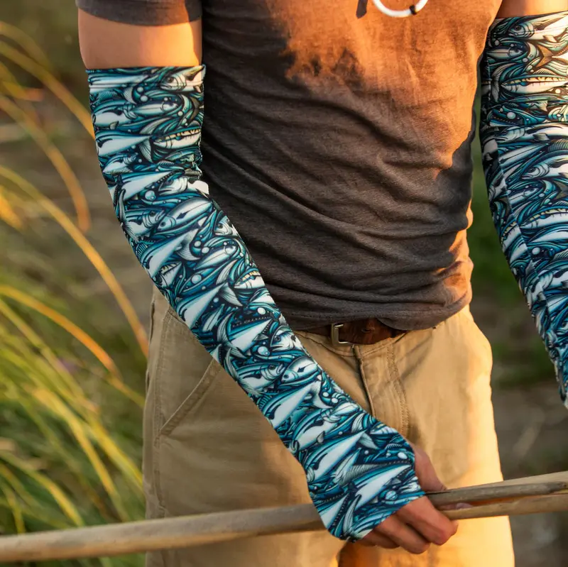Flowing Fish Design Sun Protection Sleeve 1