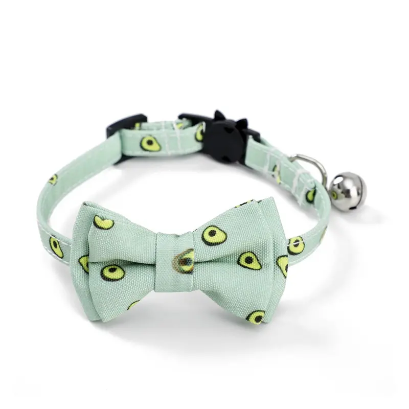 Fruit-Print Cat Collar Bowtie 1