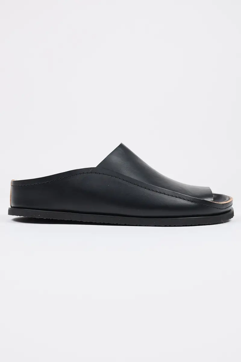Fussbett Leather Sandals – Classic Black 1