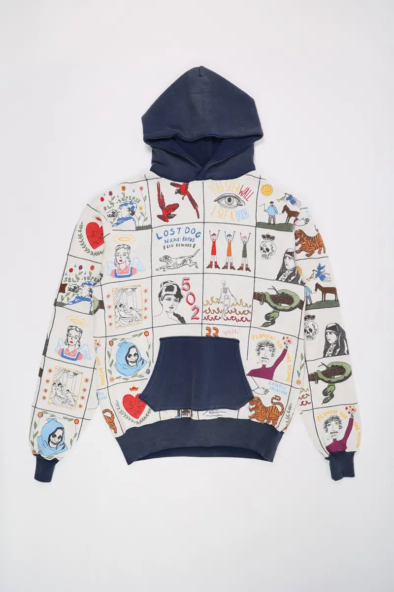 Gallery 002 Hoodie – Minimalist Oatmeal Loopback 1