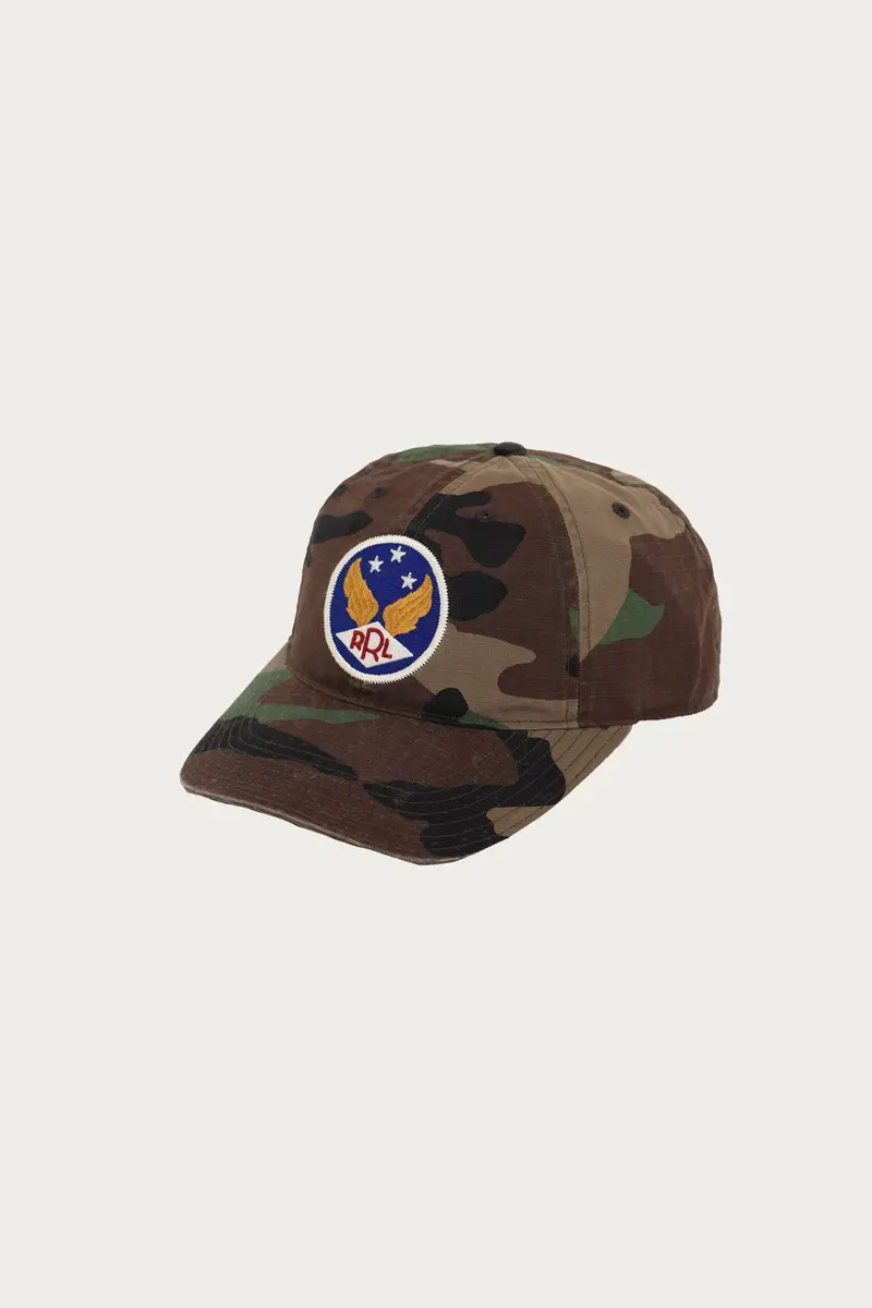 Garment-Dyed Ripstop Camo Baseball Cap 1